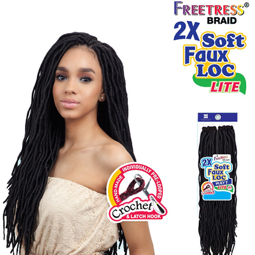 FREETRESS BRAID Synthetic Hair 2X SOFT WAVY FAUX LOC 20"