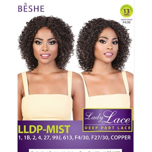 BESHE Synthetic Lace Front Wig Lady Lace DEEP PART LACE LLDP-MIST